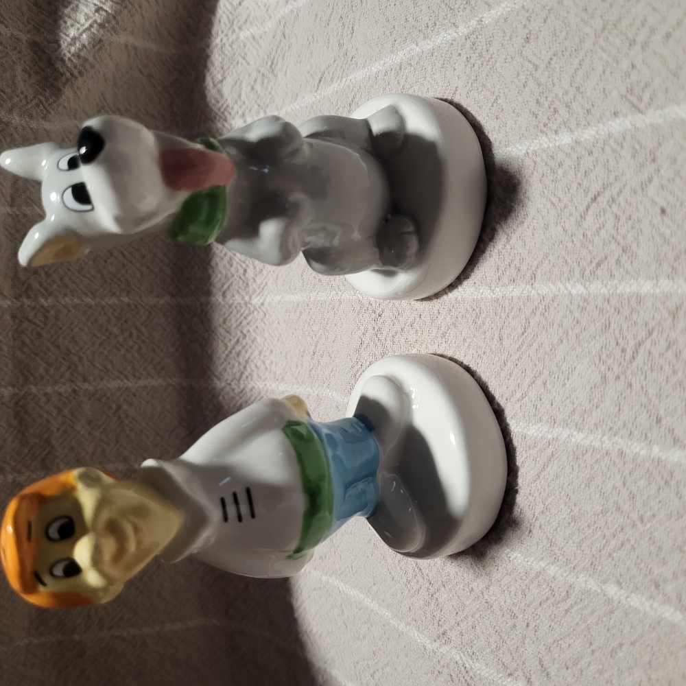 Ceramic Cartoon Character Salt and Pepper Shakers